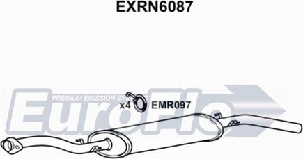 EuroFlo EXRN6087 - Izplūdes gāzu trokšņa slāpētājs (pēdējais) autodraugiem.lv