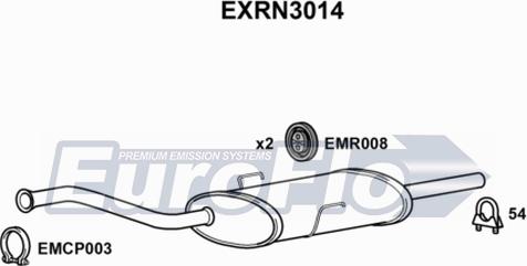EuroFlo EXRN3014 - Vidējais izpl. gāzu trokšņa slāpētājs autodraugiem.lv