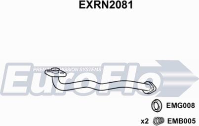 EuroFlo EXRN2081 - Izplūdes caurule autodraugiem.lv