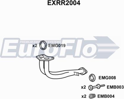 EuroFlo EXRR2004 - Izplūdes caurule autodraugiem.lv