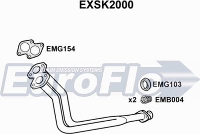 EuroFlo EXSK2000 - Izplūdes caurule autodraugiem.lv