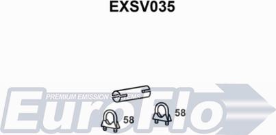 EuroFlo EXSV035 - Savienojošie elementi, Izplūdes gāzu sistēma autodraugiem.lv