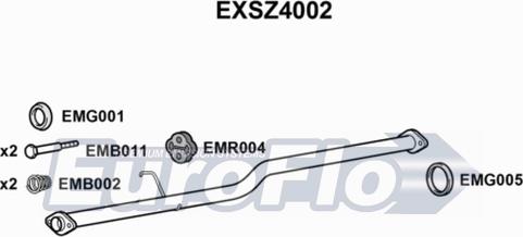 EuroFlo EXSZ4002 - Izplūdes caurule autodraugiem.lv