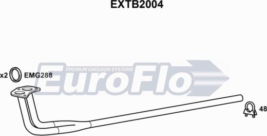 EuroFlo EXTB2004 - Izplūdes caurule autodraugiem.lv