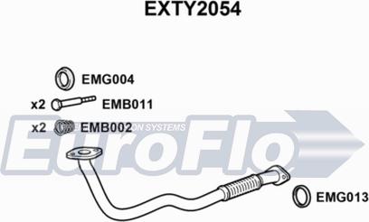 EuroFlo EXTY2054 - Izplūdes caurule autodraugiem.lv