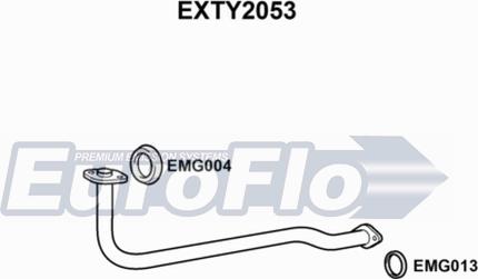 EuroFlo EXTY2053 - Izplūdes caurule autodraugiem.lv