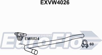 EuroFlo EXVW4026 - Izplūdes caurule autodraugiem.lv
