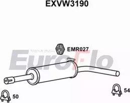 EuroFlo EXVW3190 - Vidējais izpl. gāzu trokšņa slāpētājs autodraugiem.lv