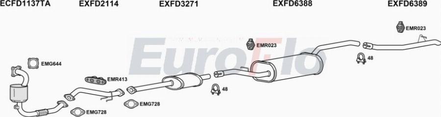 EuroFlo FDCMA10 6001 - Izplūdes gāzu sistēma autodraugiem.lv