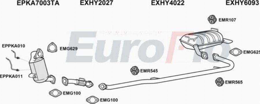 EuroFlo HYI4017D 3001 - Izplūdes gāzu sistēma autodraugiem.lv