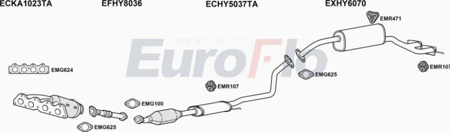 EuroFlo HYVEL16 4001 - Izplūdes gāzu sistēma autodraugiem.lv