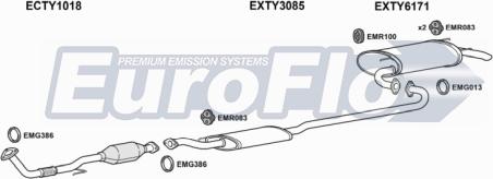 EuroFlo TYCAM22 2004A - Izplūdes gāzu sistēma autodraugiem.lv