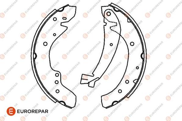 EUROREPAR 1643185380 - Bremžu loku komplekts autodraugiem.lv