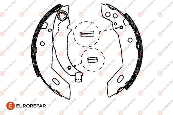 EUROREPAR 1643185280 - Bremžu loku komplekts autodraugiem.lv