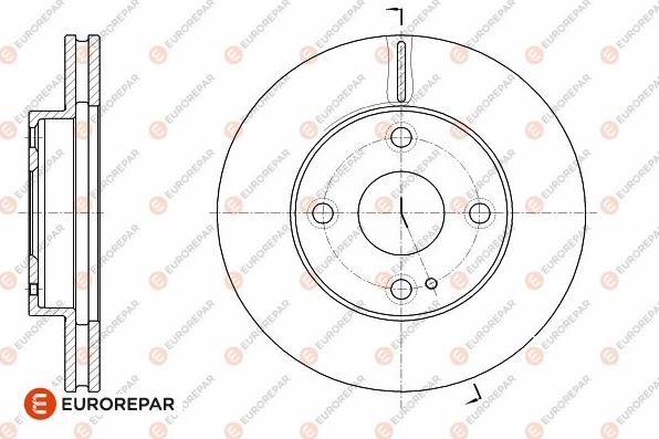EUROREPAR 1642756080 - Bremžu diski autodraugiem.lv