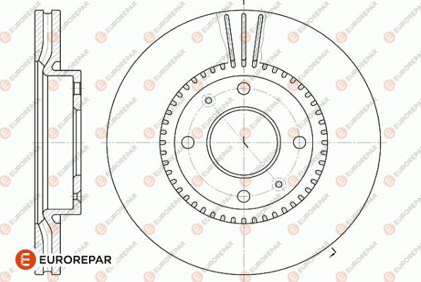 EUROREPAR 1642779180 - Bremžu diski autodraugiem.lv