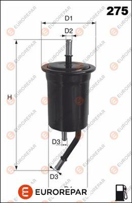 EUROREPAR 1667443780 - Degvielas filtrs autodraugiem.lv