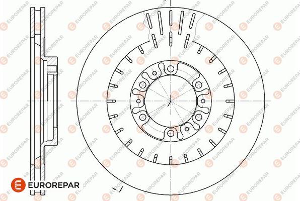 EUROREPAR 1667850880 - Bremžu diski autodraugiem.lv