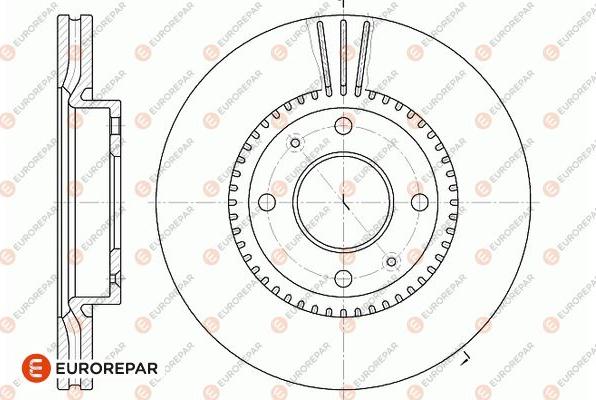 EUROREPAR 1667853180 - Bremžu diski autodraugiem.lv