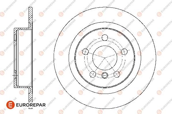 EUROREPAR 1667866280 - Bremžu diski autodraugiem.lv