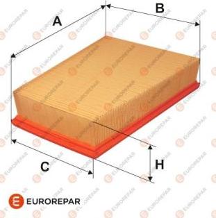 EUROREPAR 1612865880 - Gaisa filtrs autodraugiem.lv