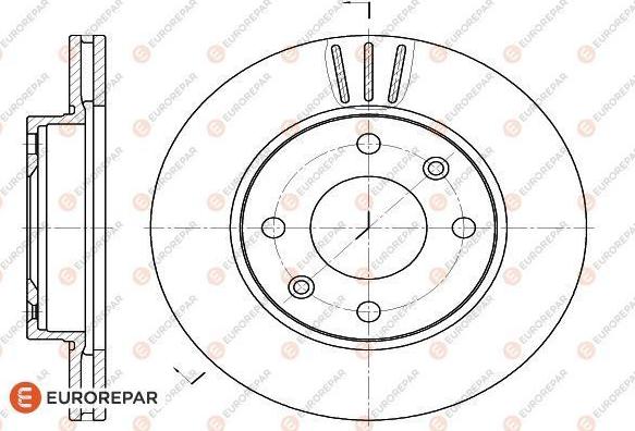 EUROREPAR 1618860780 - Bremžu diski autodraugiem.lv