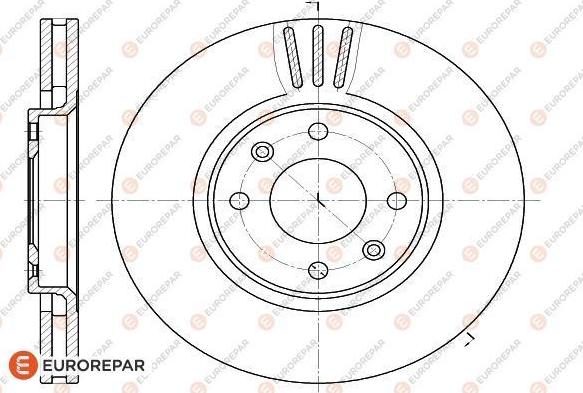 EUROREPAR 1618862780 - Bremžu diski autodraugiem.lv