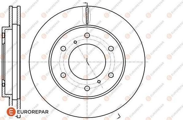 EUROREPAR 1618889080 - Bremžu diski autodraugiem.lv