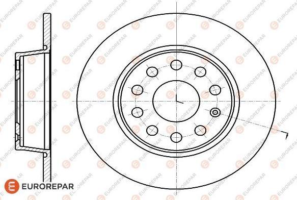 EUROREPAR 1618886780 - Bremžu diski autodraugiem.lv