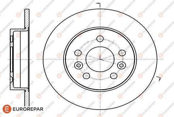 EUROREPAR 1618880580 - Bremžu diski autodraugiem.lv