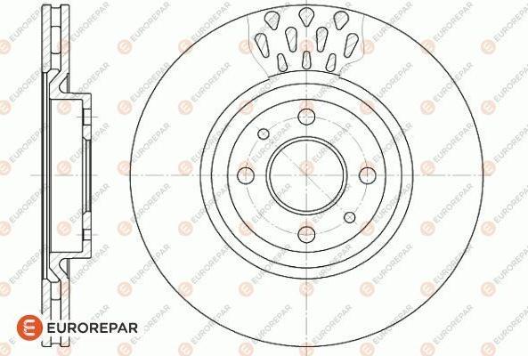 EUROREPAR 1618881680 - Bremžu diski autodraugiem.lv