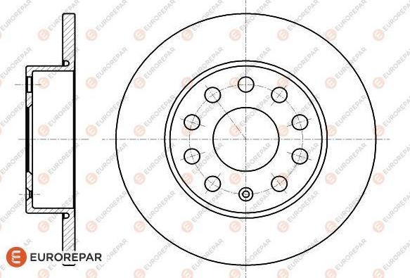 EUROREPAR 1618882080 - Bremžu diski autodraugiem.lv