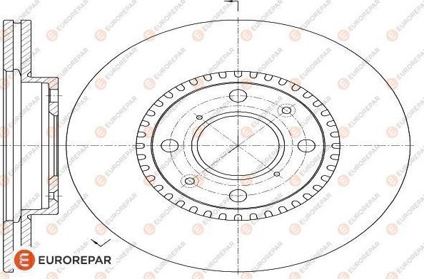 EUROREPAR 1618870780 - Bremžu diski autodraugiem.lv