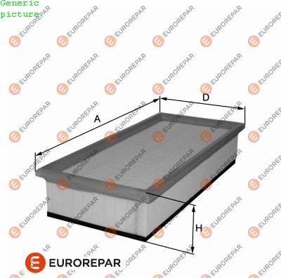 EUROREPAR 1680349480 - Gaisa filtrs autodraugiem.lv