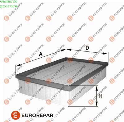 EUROREPAR 1680349680 - Gaisa filtrs autodraugiem.lv