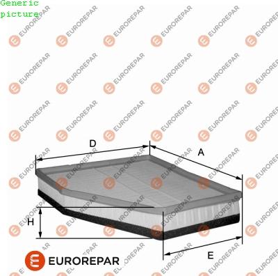 EUROREPAR 1680345780 - Gaisa filtrs autodraugiem.lv