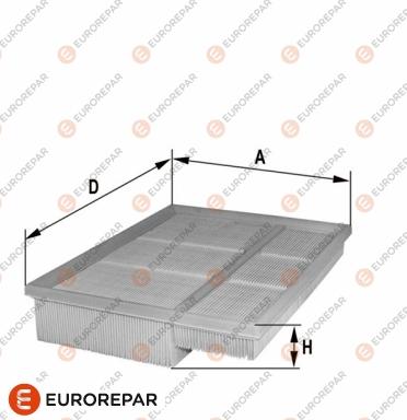 EUROREPAR 1680341380 - Gaisa filtrs autodraugiem.lv