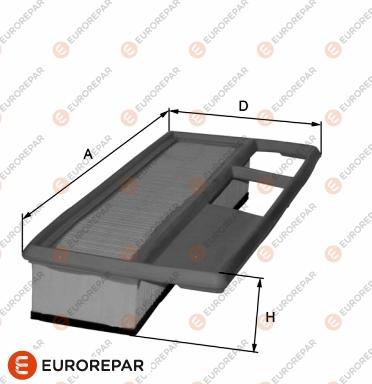 EUROREPAR 1680348680 - Gaisa filtrs autodraugiem.lv