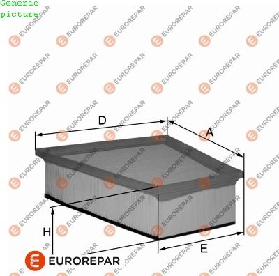 EUROREPAR 1680353880 - Gaisa filtrs autodraugiem.lv