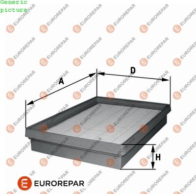 EUROREPAR 1680335080 - Gaisa filtrs autodraugiem.lv