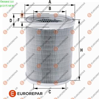 EUROREPAR 1680345480 - Gaisa filtrs autodraugiem.lv