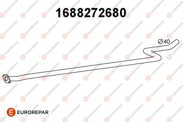 EUROREPAR 1688272680 - Izplūdes caurule autodraugiem.lv