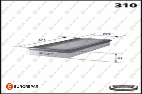 EUROREPAR 1682949980 - Gaisa filtrs autodraugiem.lv