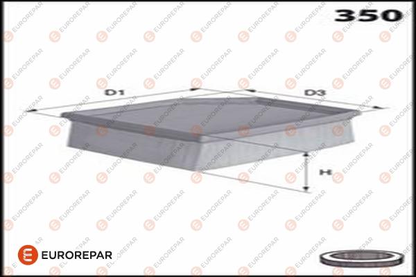 EUROREPAR 1682950580 - Gaisa filtrs autodraugiem.lv