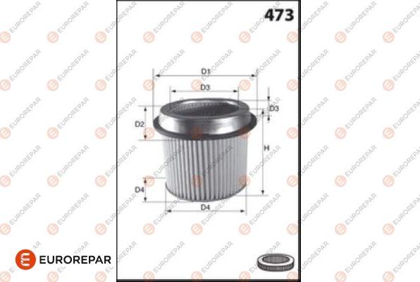 EUROREPAR 1682256680 - Gaisa filtrs autodraugiem.lv