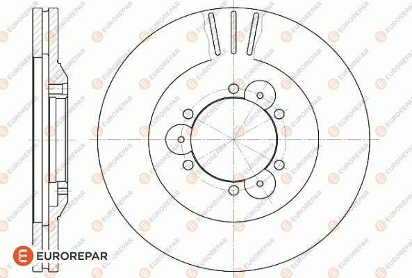 EUROREPAR 1622808680 - Bremžu diski autodraugiem.lv