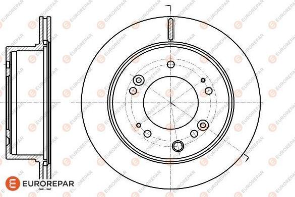 EUROREPAR 1622813580 - Bremžu diski autodraugiem.lv