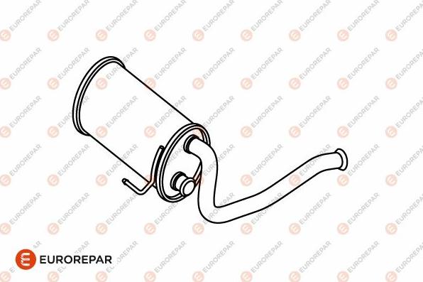 EUROREPAR E12847K - Vidējais izpl. gāzu trokšņa slāpētājs autodraugiem.lv
