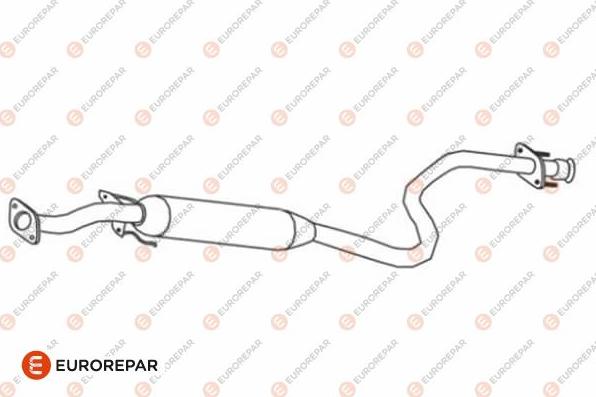 EUROREPAR E12804K - Vidējais izpl. gāzu trokšņa slāpētājs autodraugiem.lv