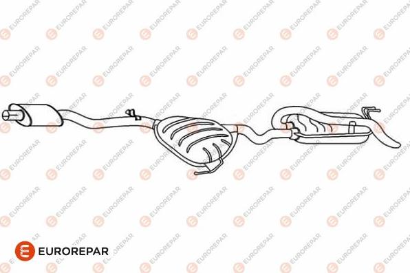 EUROREPAR E12802F - Izplūdes gāzu trokšņa slāpētājs (pēdējais) autodraugiem.lv